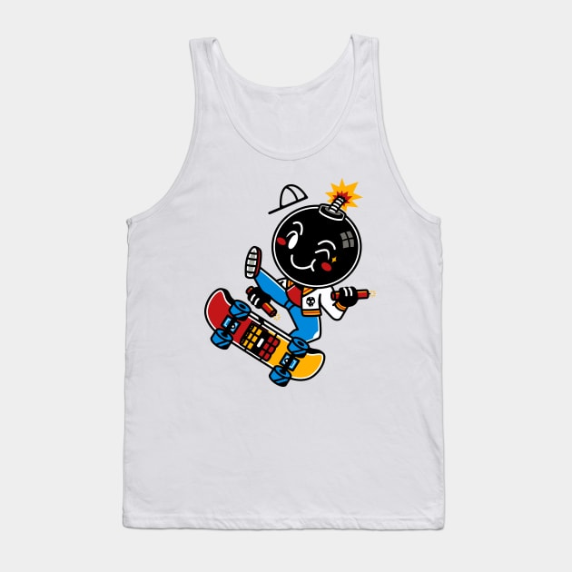 Bomber Skater Tank Top by skidr